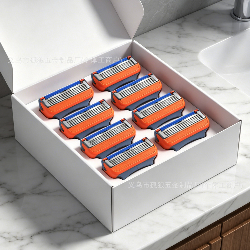 Russia's Popular Manual Razor with Five Blades, Men's Shaving Razor, Manual Razor Head, Universal for Gillette Razors Russia's Popular Manual Razor with Five Blades, Men's Shaving Razor, Manual Razor Head, Universal for Gillette Razors