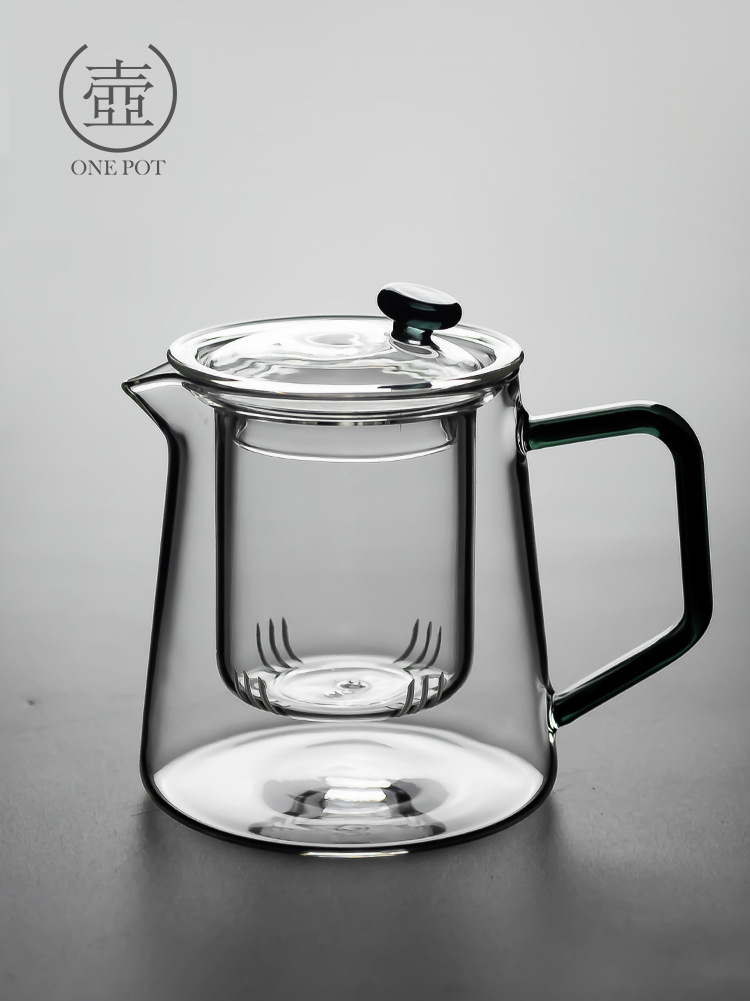 玻璃茶壶带过滤冲泡茶壶新款家用耐高温加厚茶水分离泡茶具套装