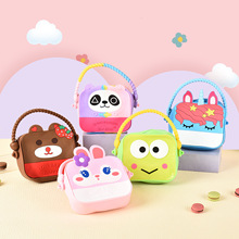儿童硅胶手提单肩包可爱卡通网红女童斜挎包宝宝女洋气零钱包批发