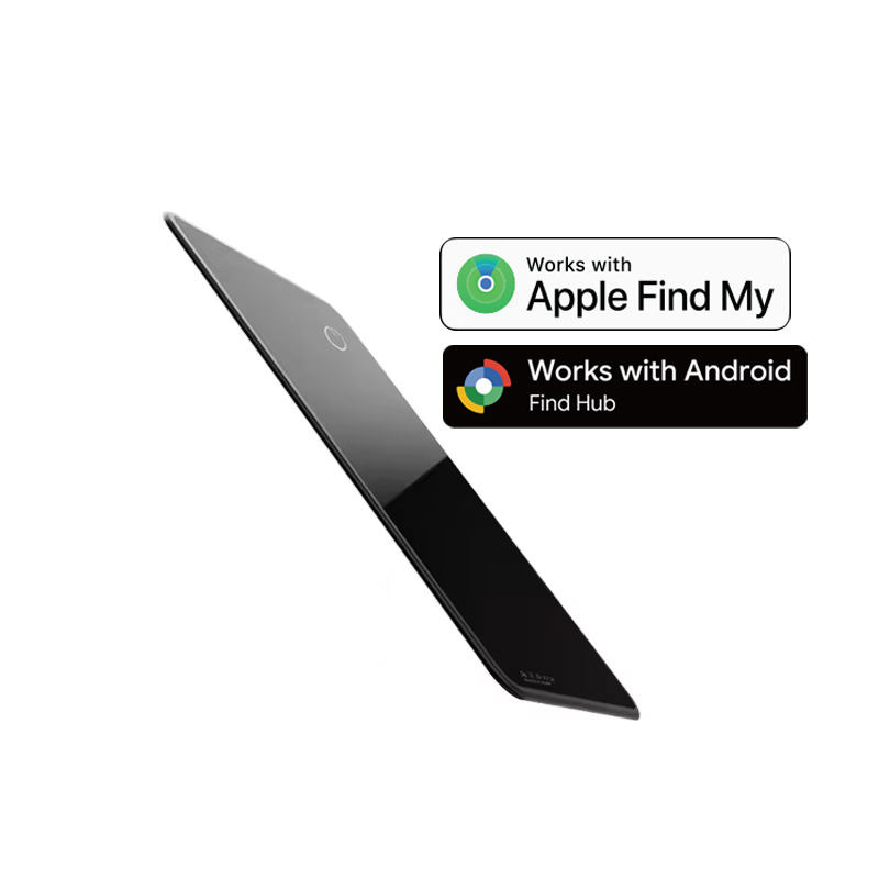 Localizador de Tarjetas de Vidrio con Forma de Billetera, Dispositivo Antipérdida Certificado por FindMy&FindHub