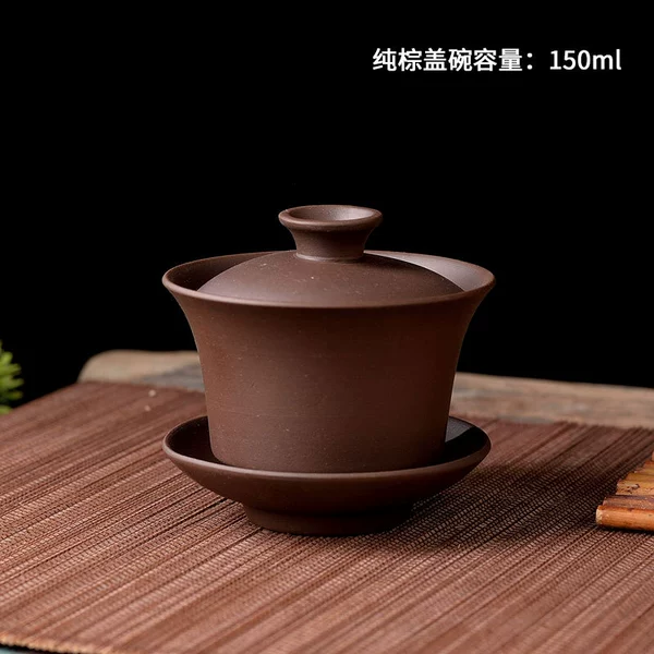 Pure brown cover bowl