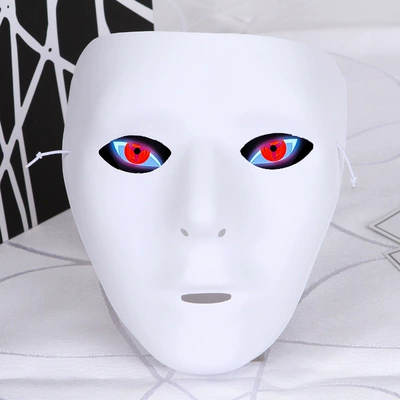 Maskalı rəqqasə, PVC ağ küçə rəqs maskası, unisex hip-hop maskası