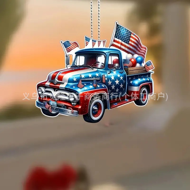 Ventas transfronterizas de banderas creativas y automóviles creativos de decoración de automóviles colgantes