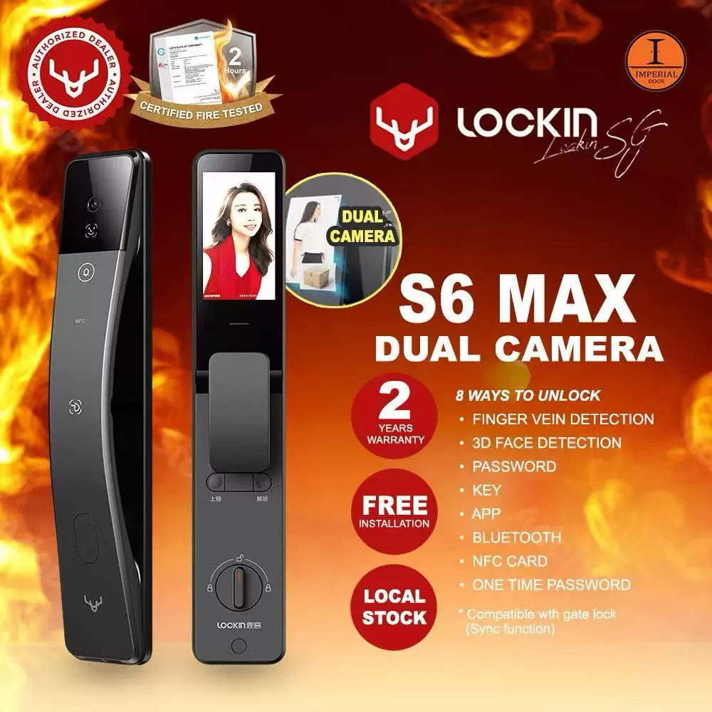 Lockin V5max Luke V5max распознавание лица в 3D, касания ладони, замок соединён с Mijia Apple HomeKit
