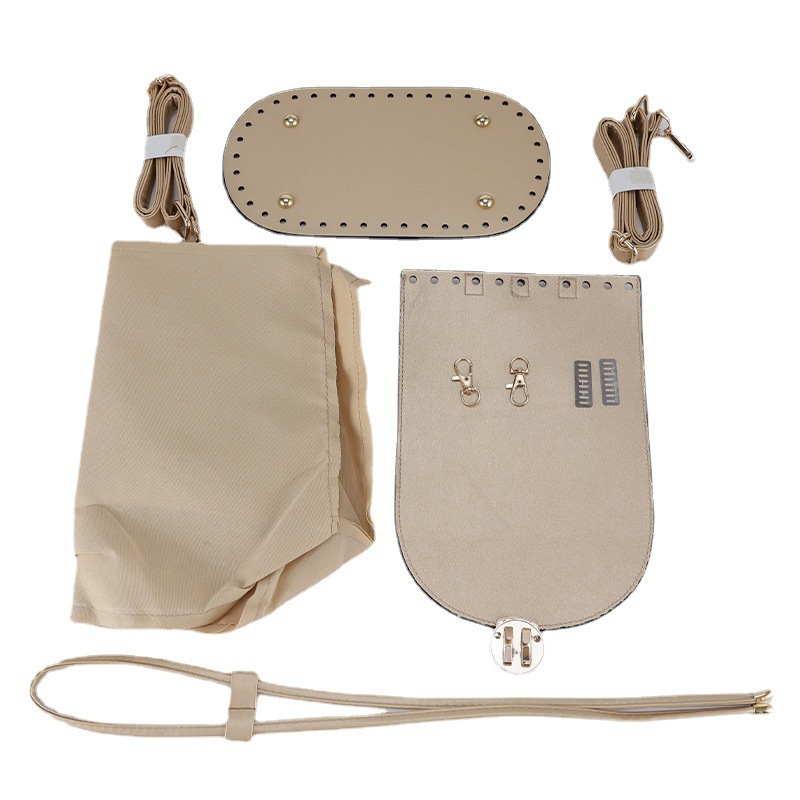 Set de 5 Piezas para Bolsos Tejidos: Accesorios de Metal para Bolsos de PU, Hechos a Mano, Entrega Inmediata