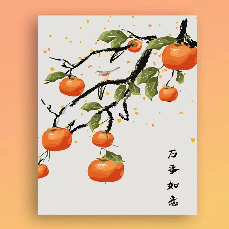 [Pequeño al por mayor] pintura al óleo digital di relleno de pintura acrílica simple pintura decorativa de alto nivel con selección de cabello al por mayor