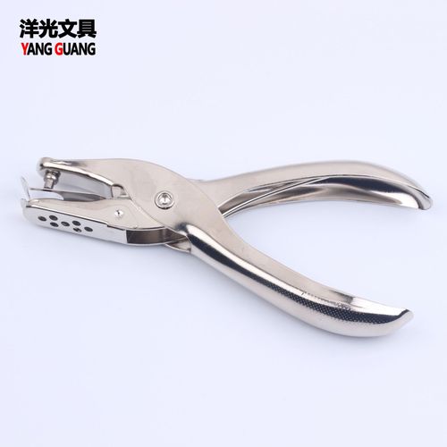 Manual Single-Hole Punch Pouch Binder Handheld Punching Machine Mini Metal Punch Clips Labor-Saving Paper Punch