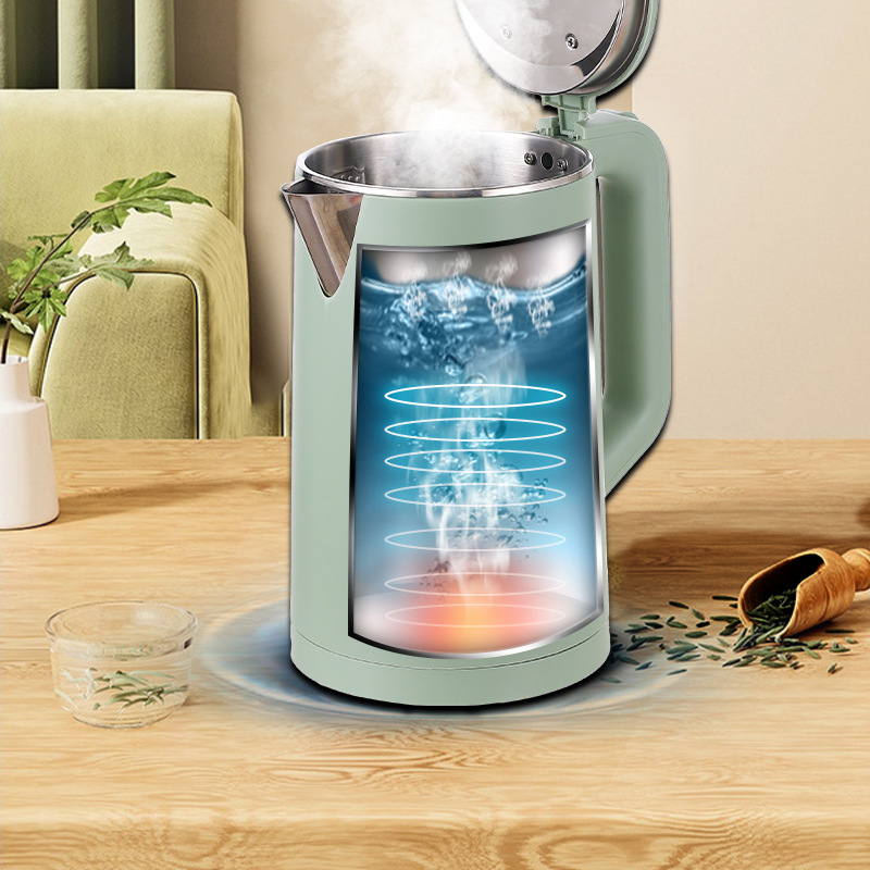 Ganador estrella transfronteriza Comercio exterior hogar pequeños electrodomésticos Hervidor eléctrico 201 Acero inoxidable británico europeo estándar automático