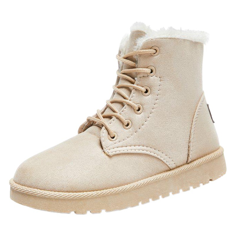 Nuevo invierno forrado de lana gruesa botas de nieve de las mujeres zapatos de algodón caliente botas cortas Martin botas de Comercio Exterior más zapatos de tamaño