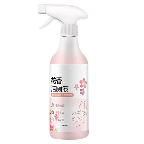 Floral Toilet Cleaning Spirit Toilet Toilet Tile Cleaner Powerful Deodorizing and Urine Removal Fresh Scented Toilet Toilet Cleaning Liquid