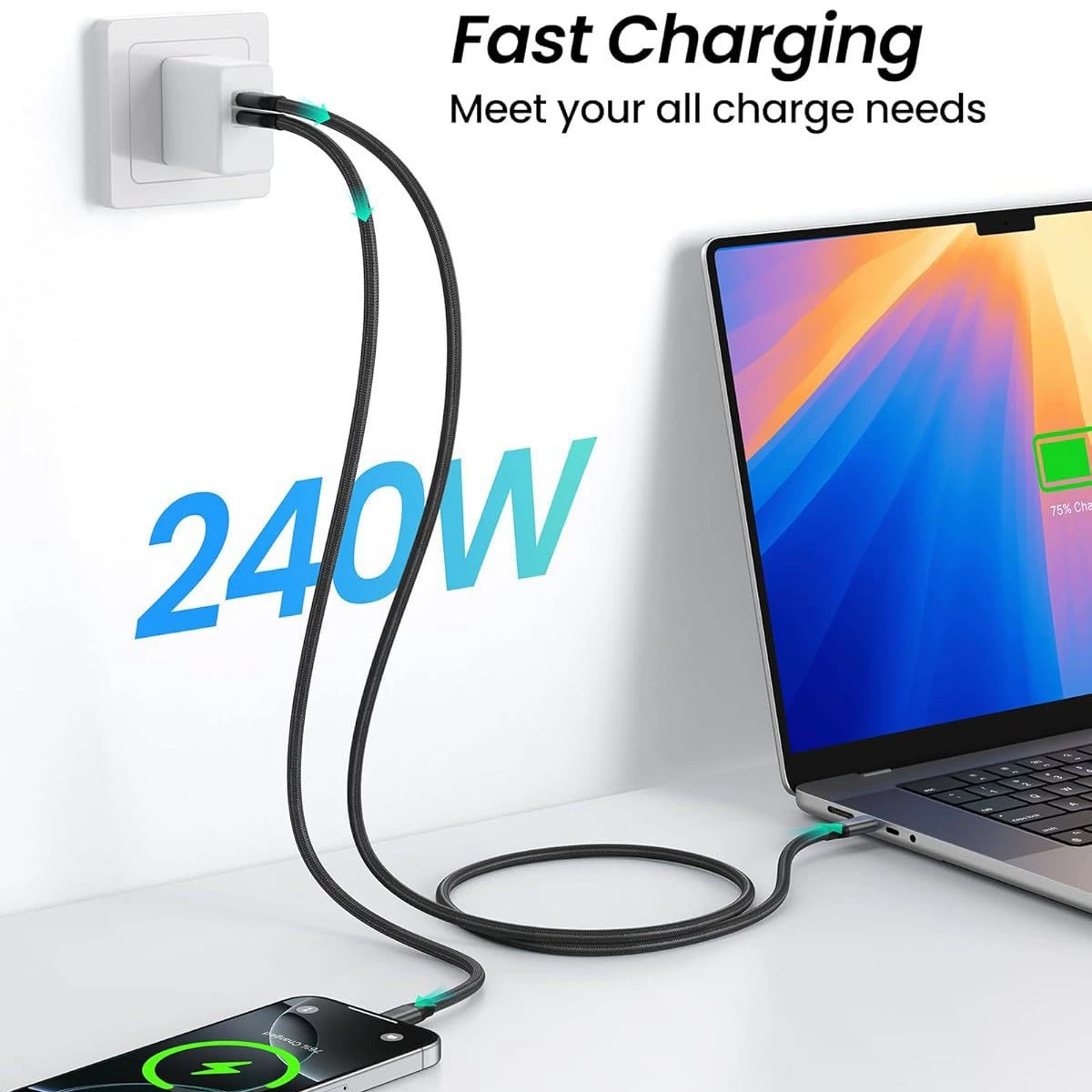 [usb4.0 полнофункциональный кабель данных 16K type-c кабель PD100W240W быстрая зарядка 80Gbps]