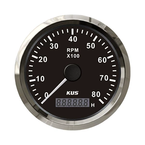 KUS85mm car tachometer 12V 24V for gasoline and diesel engines with engine timing function