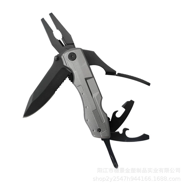 Multifunctional knife pliers gray