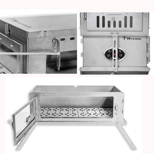 拓蜂钛炉小型迷你柴火灶子帐篷取暖折叠便携野餐户外露营烧烤炉具