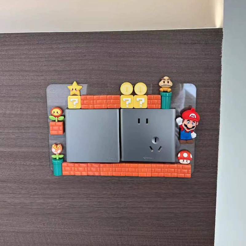 Музыкальный ключ Mario в виде трехмерной милой плюшки, творческие акриловые украшения, защитный чехол