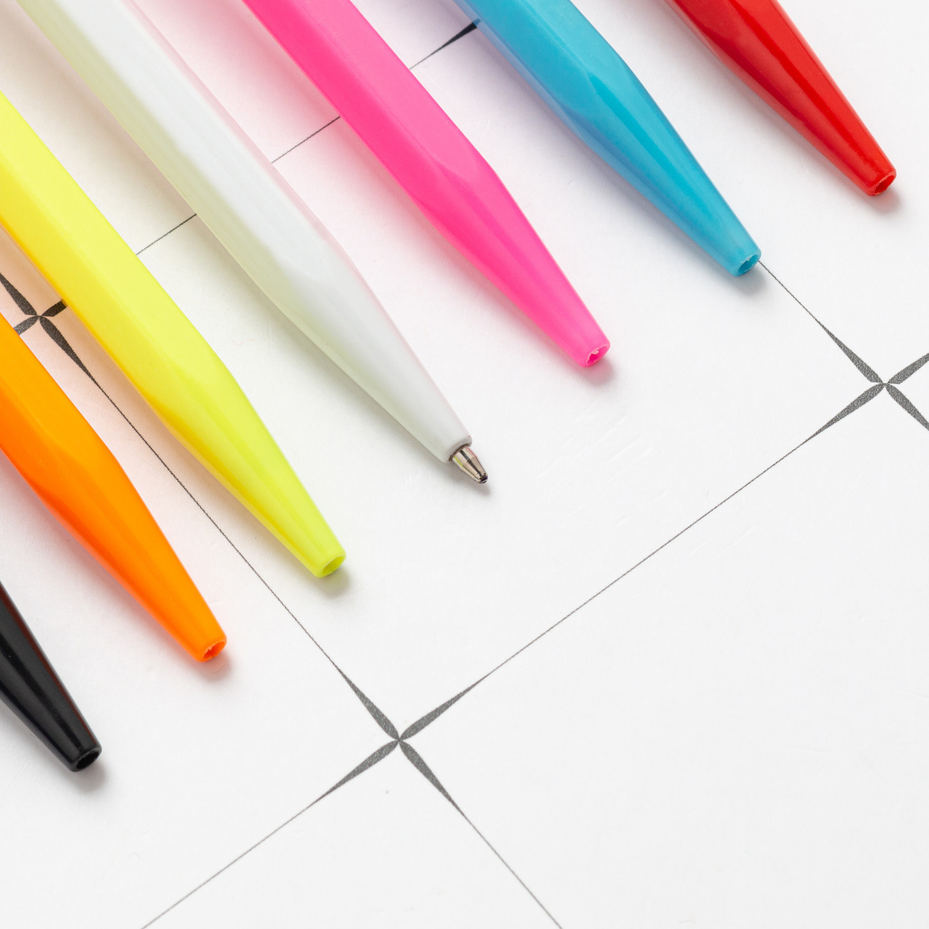 Coreano creativo color diamante estilo bolígrafo de plástico de presión bolígrafo de firma de negocios bolígrafo de oficina de negocios negro