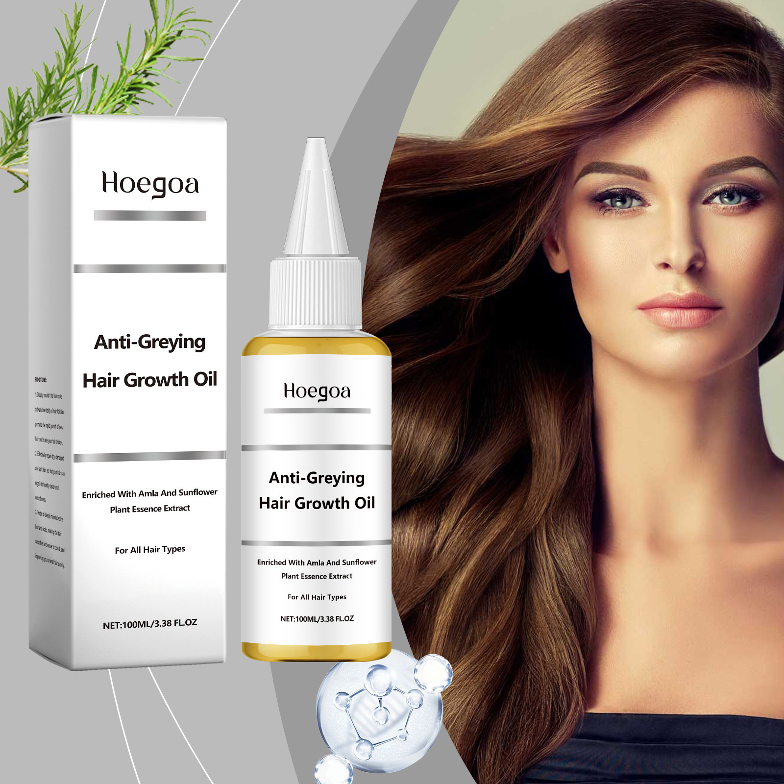 Hoegoa Soft hair oil with rosemary