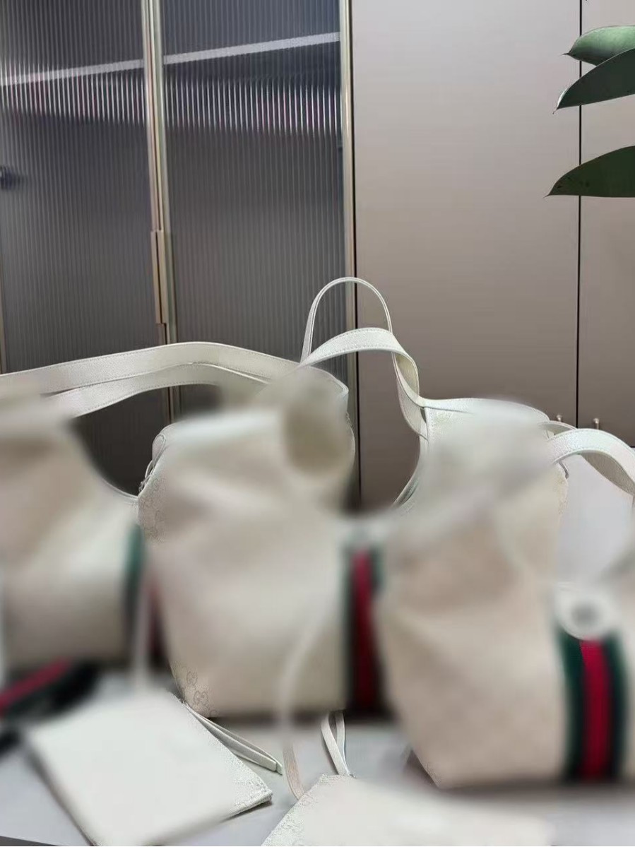 Gucci Denim Double-G Tote Çanta - Gündəlik və İş Üçün