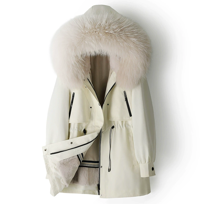 Removable‑liner jacket 2025, fur‑trim hood, removable inner lining, sizes M–2XL