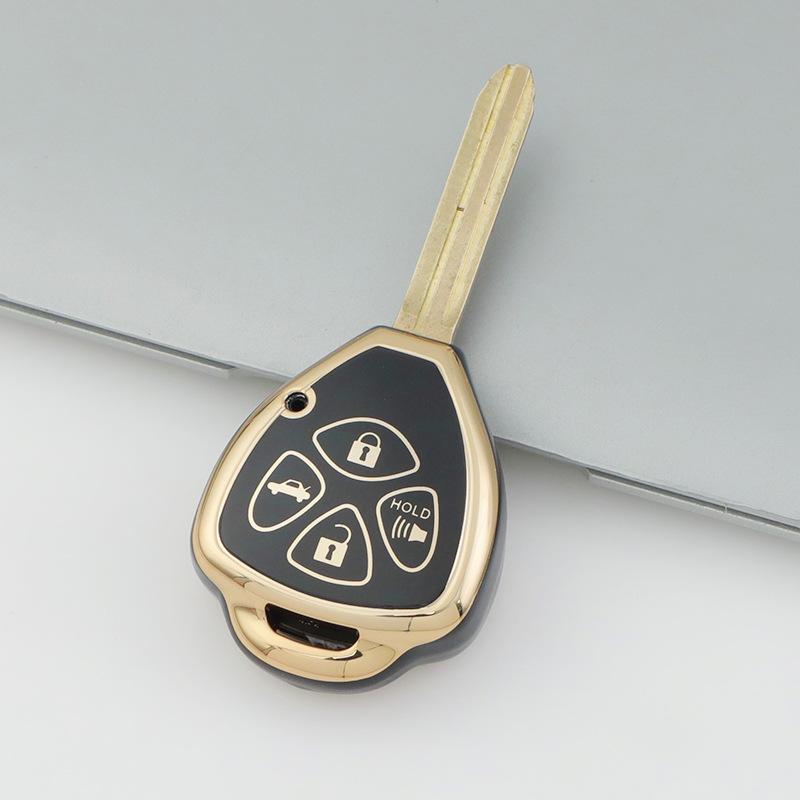适用于老款丰田凯美瑞直板钥匙包卡罗拉rav4锐志霸道皇冠保护套壳