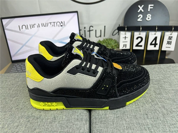 Foreign Trade Putian High Version Luxury Casual Shoes Stars Same Style European Station High-end Genuine Leather Rhinestone Trendy Shoes for Men