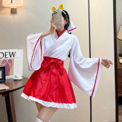 アニメ妖狐x僕ss白鬼院凛凛蝶帰祖巫女着物コスプレセット女装代理
