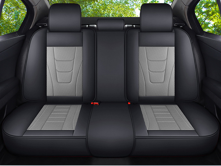 Cross-Border Four-Season Universal Car Seat Cushion Fully Surrounded Seat Cover Perforated Breathable Nappa Leather Seat Cover Summer Car Seat Cushion