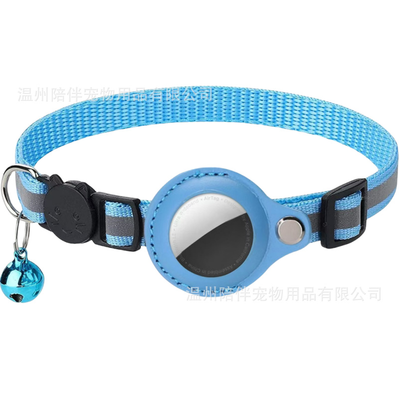 Explosiones transfronterizas collar de gato PU cubierta reflectante anti-asfixia botón de seguridad para mascotas collar de mascotas al por mayor