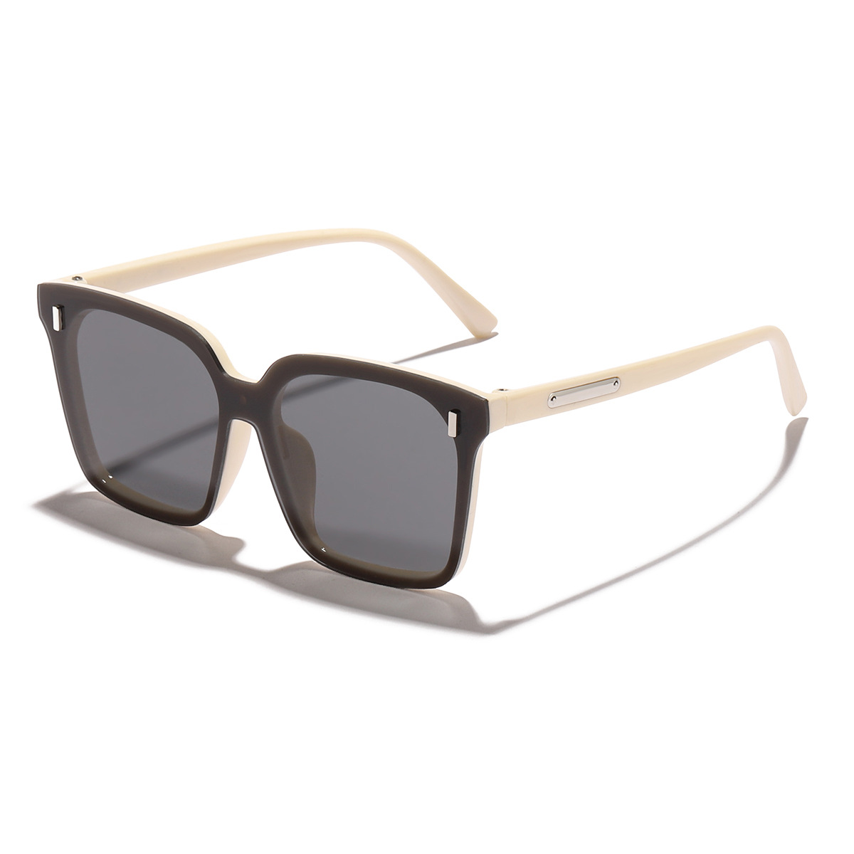 2023 nuevas gafas de sol para niños integradas clásico retro beige uñas gafas de sol para niños de moda protección ocular fresca