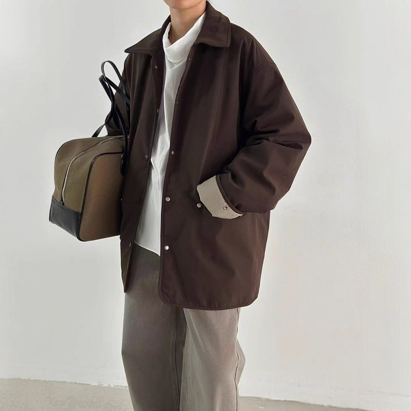 Special 25 Winter Korean Style Light Luxury Simple Commuting Style Turn-Down Collar Parka 90% White Duck down Women's Lightweight down Jacket