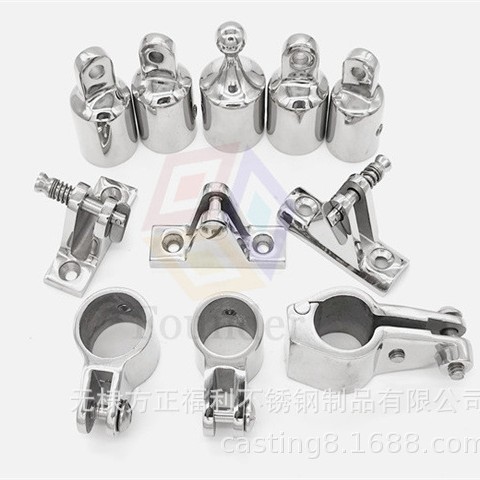 供应船用不锈钢滑套 滑帽 山型座游艇遮阳帆配件镜面抛光球形滑帽