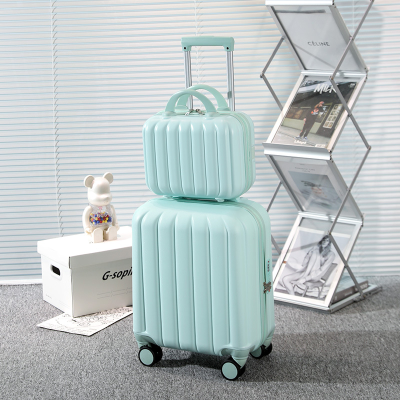 Maleta trolley pequeña, maleta de 16 pulgadas, maleta con código para hombre, mini maleta para mujer, maleta para niño y madre de 18 pulgadas