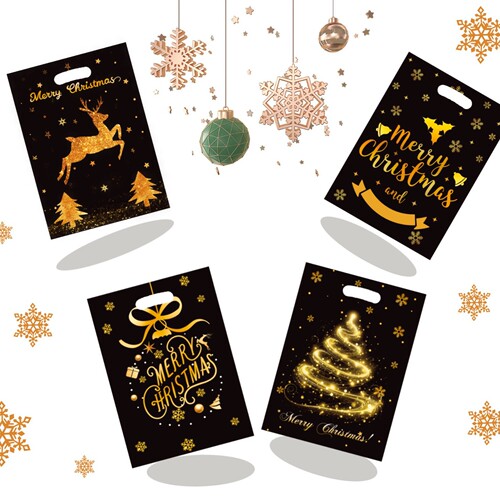 Christmas Candy Bag Creative Handbag Children's Gift Gift Bag Wholesale Christmas Tree Reindeer Print Bag