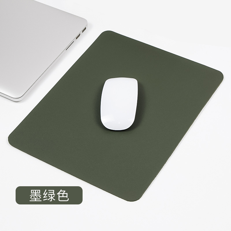 皮革鼠标垫纯色简约防滑鼠标小垫笔记本电脑办公桌垫游戏图案LOGO|undefined