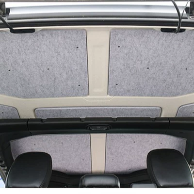 Suitable for Wrangler 0.9-1.2kg Door Four-Door Jeep Insulated Ceiling Without Glue, Traceless Sound Insulation, Thickeneding and No Disassembly