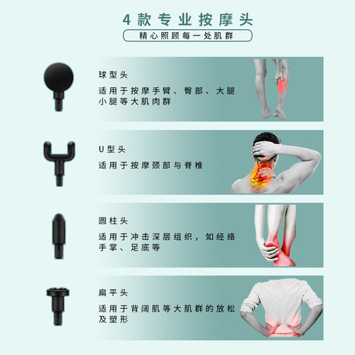 Cross-border Fascia Gun Amazon Fascia Grab Mini Portable Fitness Cervical Massager Muscle Relaxation Fascia Gun