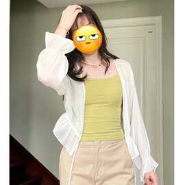 配吊带裙子的披肩外搭女夏季冰丝罩衫雪纺防晒衣薄款开衫小外套潮