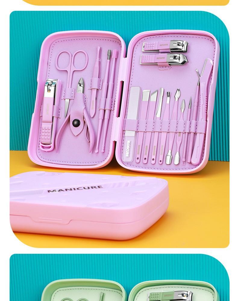 German nail care set, slant cut, professional, boxed