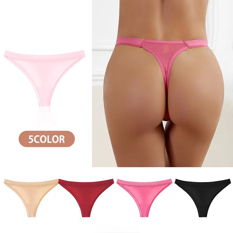 Comercio exterior europeo y americano transfronterizo ropa interior de algodón para niñas de cintura baja ropa interior sexy transpirable ropa interior en forma de t para mujeres al por mayor en grandes cantidades