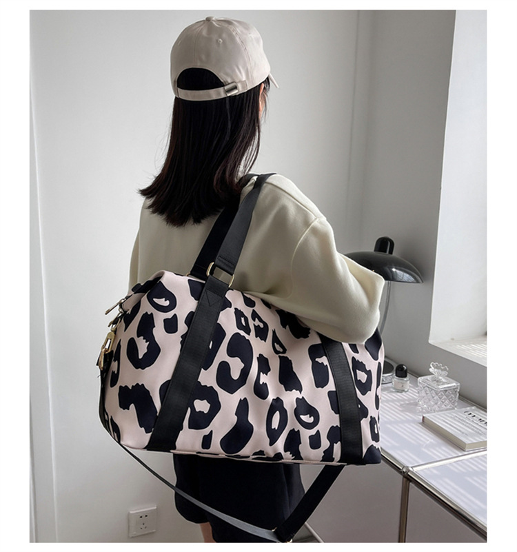 All Seasons Season Women'S Gender Basic Style Women's Basic Cow Pattern Oxford Cloth Waterproof Travel Bags