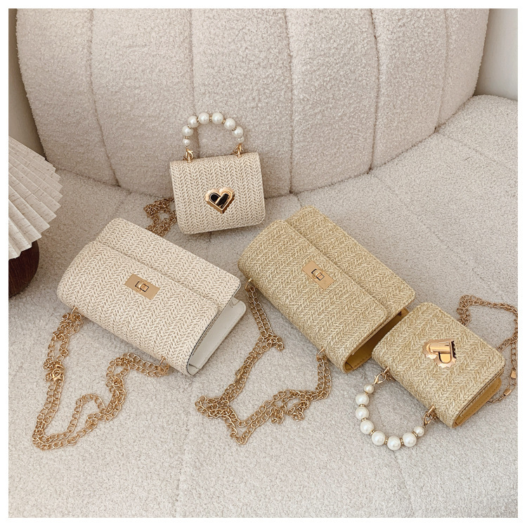 112g Weight Sewing Thread Fashion Element Lock clasp Closure Type Single Shoulder Strap Strap Type Straw Bag Bags Type Casual Occasion Straw Material Solid Color Pattern Spring&Summer Season Women's Gender Vacation Style Square Shape Women's Straw Solid Color Vacation Sewing Thread Square Lock Clasp Straw Bag 23