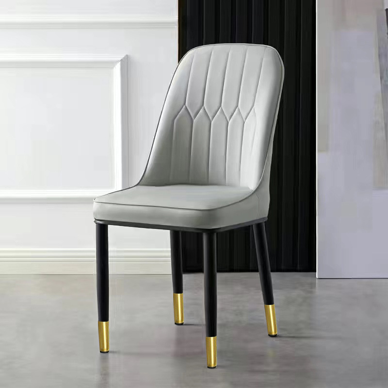 Silla de paquete suave, hotel en casa, silla de recepción de negociación, silla de respaldo de paquete suave simple moderna al por mayor, mesa y silla de comedor de ocio