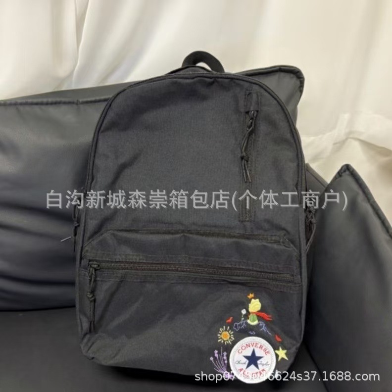 자수 플라워 로고 블랙
