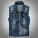 Men's Punk Performance Vest with Rivets, Large Size Biker Jacket, European and American Slim-Fit Waistcoat