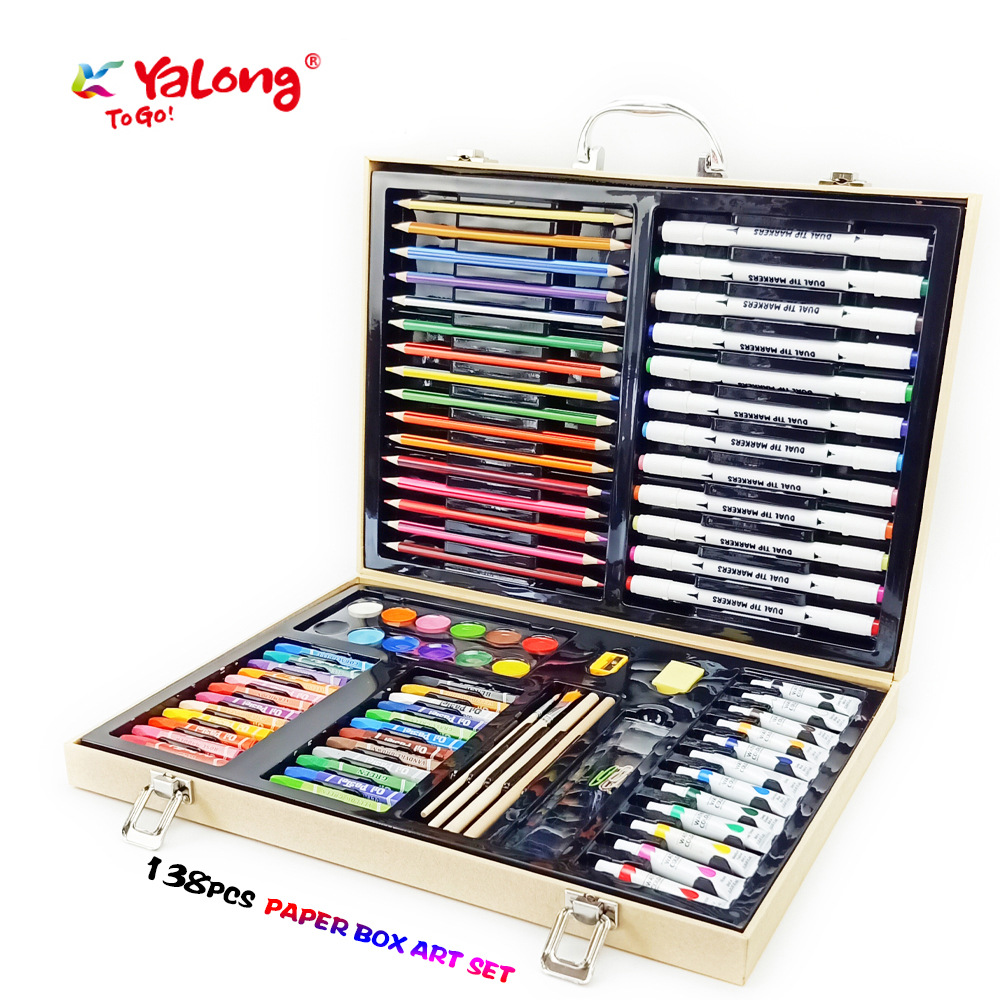 Juego de Papelería y Pintura Escolar para Niños y Estudiantes