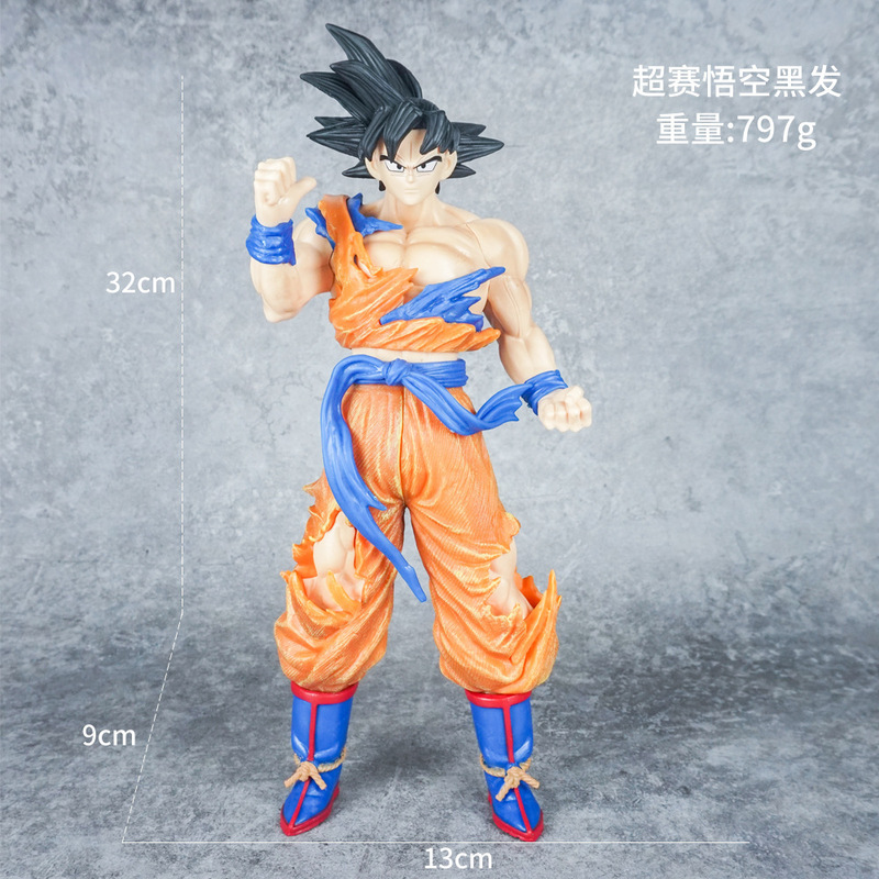 ドラゴンボール家族ポートレート悟空カカロットフィギュアサイヤ人ベジータスーパーブルー人形周辺誕生日ギフト|undefined