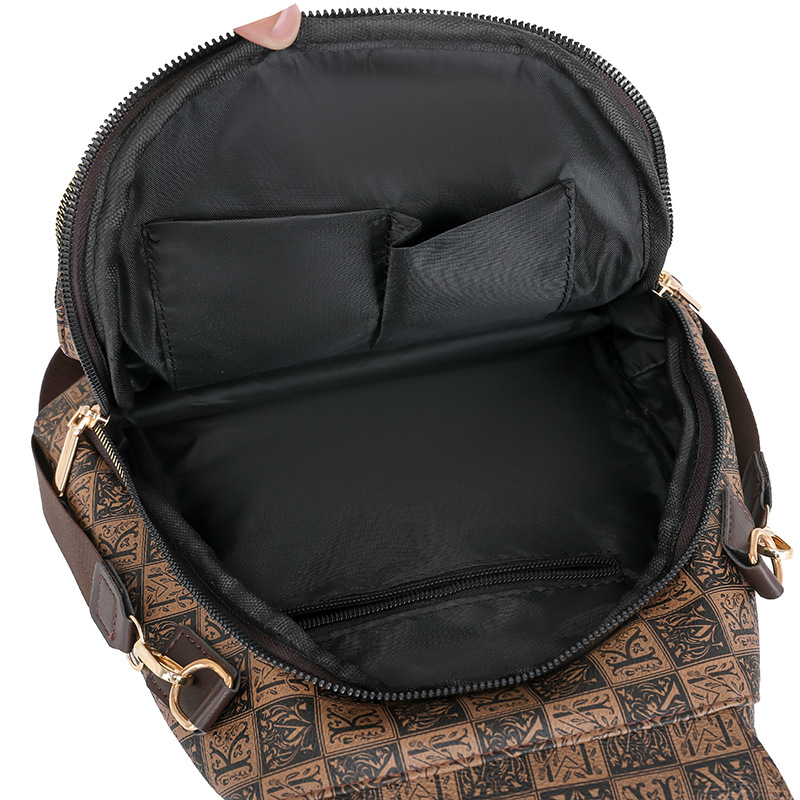 Mochila para mujer 2024 nueva tendencia de la moda mochila para mujer para viajar todo fósforo cuero suave mochila escolar ligera bolso de mujer al por mayor