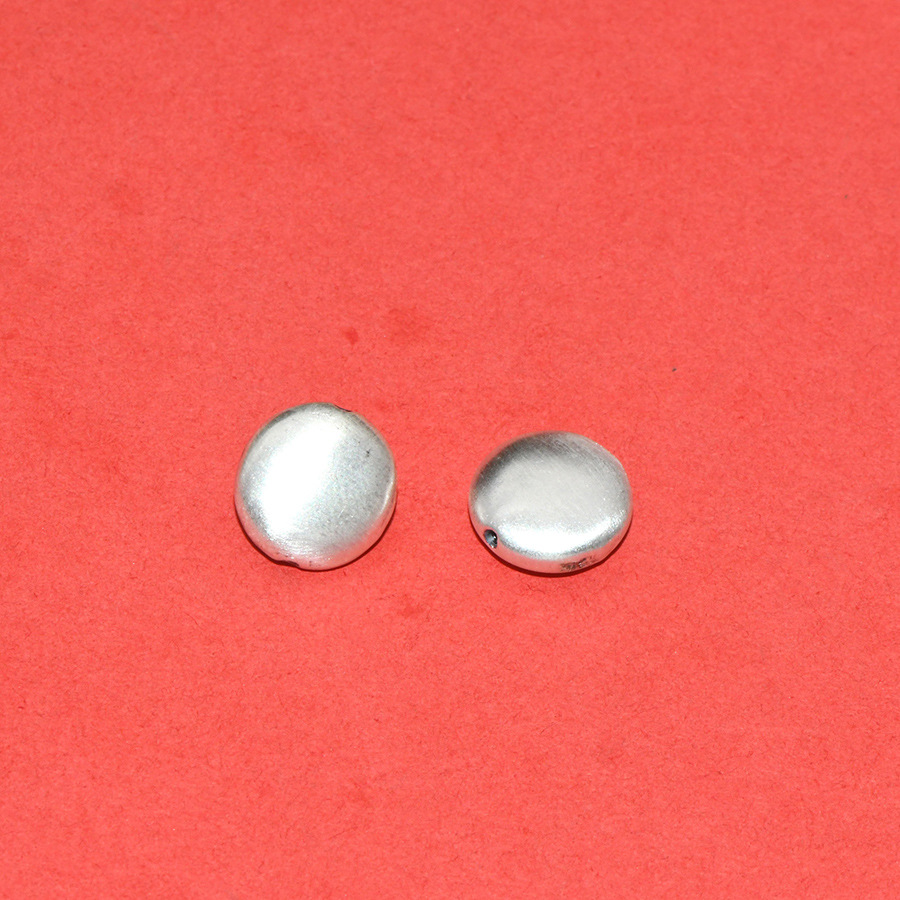 S99 Pure Silver Concave-Convex Spacer Beads with Six-Word Mantra, Loose Beads for DIY Handmade Beading, Stringing, and Barrel Bead Accessories