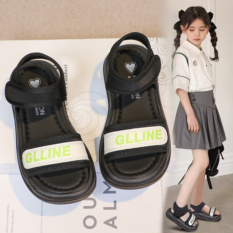 Sandalias para niñas, estilo verano 2026, zapatos de princesa para niñas, sandalias modernas para niñas, zapatos casuales de playa a la moda image 3