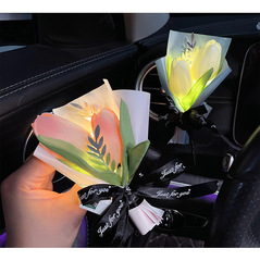 Tulip car aromatherapy fashionable high-end light fragrance car air outlet decoration car odor removal perfume fragrance
